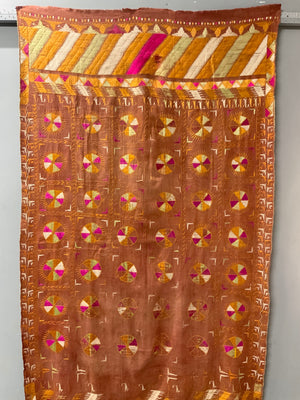 Punjab Fulkari / Phulkari vintage shawl   (222 x 121cm) *AF