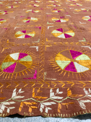 Punjab Fulkari / Phulkari vintage shawl   (222 x 121cm) *AF