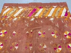Punjab Fulkari / Phulkari vintage shawl   (222 x 121cm) *AF