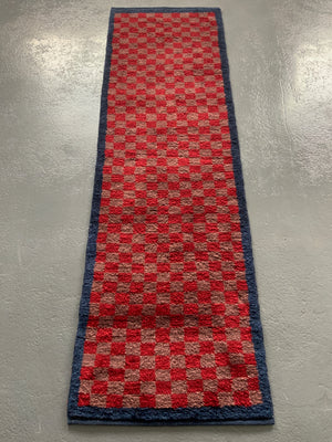 CROR Turkish chequered runner (229 x 70cm) *new