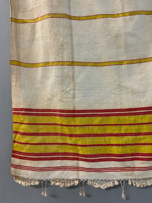 Ottoman antique Turkish part silk Peshtemal bath towel  (159 x 98cm)