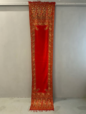 Delhi-work antique Kashmir stole (255 x 56cm)