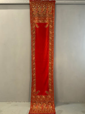 Delhi-work antique Kashmir stole (255 x 56cm)