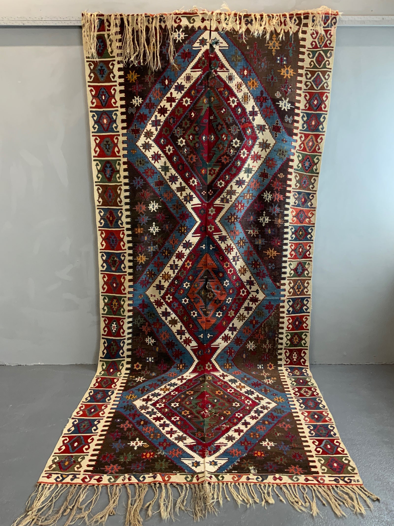 Anatolian Reyhanli large kilim (356 x 154cm) *AF