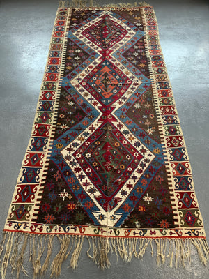 Anatolian Reyhanli large kilim (356 x 154cm) *AF