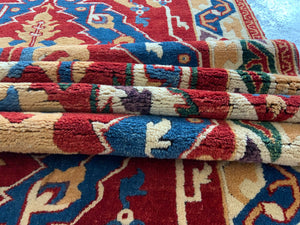 Turkish vintage signed Tolga Tolu rug (245 x 137cm)