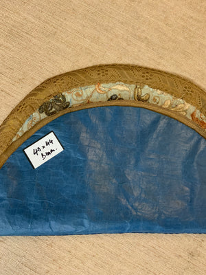 Chinese antique embroidery small roundel (40 x 44cm)