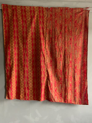 Victorian 'Turkey Red' paisley print (153 x 142cm)