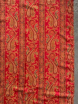 Victorian 'Turkey Red' paisley print (153 x 142cm)
