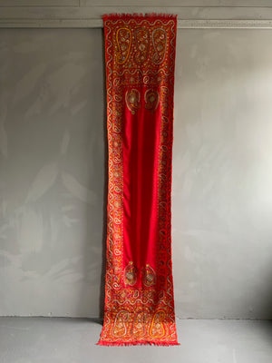 Kashmir antique Dehliwork stole (260 x 58cm)