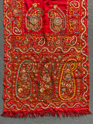 Kashmir antique Dehliwork stole (260 x 58cm)