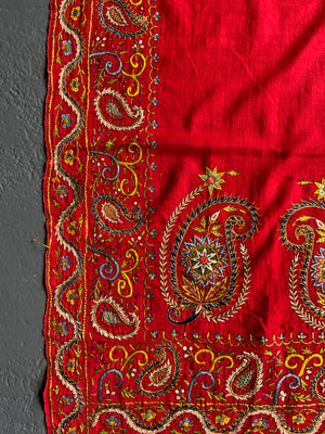 Kashmir antique Dehliwork stole (260 x 58cm)