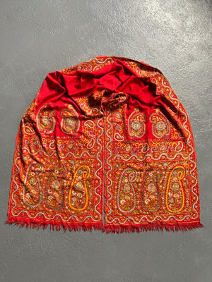Kashmir antique Dehliwork stole (260 x 58cm)