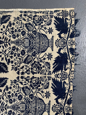 American antique Ohio double-weave bedcover (208 x 171cm)