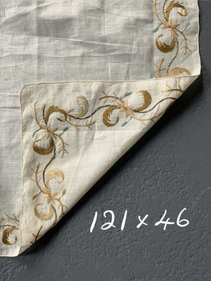 Ottoman Turkish embroidery towel (121 x 46cm)