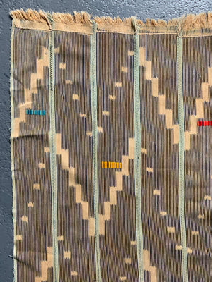 Nigerian or Ivory Coast cotton ikat (145 x 108cm)