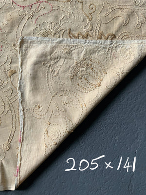 Arts & Crafts crewel work embroidery (205 x 141cm)