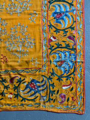 Uzbekistan antique suzani (150 x 129cm)