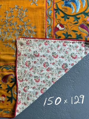 Uzbekistan antique suzani (150 x 129cm)