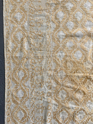 Aghabani Alleppo or Denizli silk embroidery (191 x 136cm)