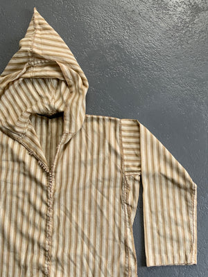 Moroccan fine wool hooded robe djellaba (144 x 63cm)