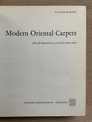 Gans-Ruedin, E. : Modern Oriental Carpets