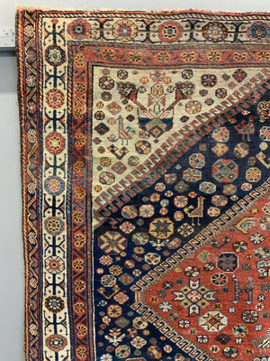 Fars or Gashgai type antique carpet (305 x 148cm)