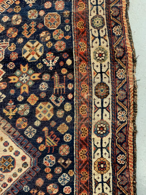 Fars or Gashgai type antique carpet (305 x 148cm)