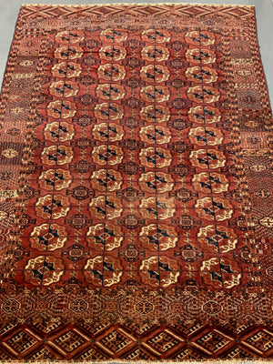 Antique Turkmen Tekke small carpet (276 x 206cm)