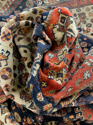 Fars or Gashgai type antique carpet (305 x 148cm)