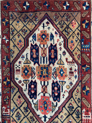 Kurdish antique camel runner (349 x 97cm)