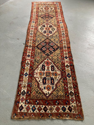 Kurdish antique camel runner (349 x 97cm)
