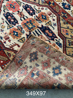 Kurdish antique camel runner (349 x 97cm)