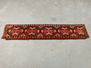 Amu Darya Beshir antique torba or seating rug (31 x 148cm)