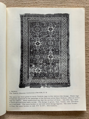 The Washington Hajji Baba. Turkish Rugs. 1968