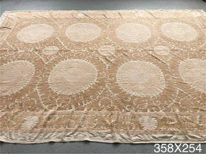 Samarkand large vintage suzani embroidery (358 x 254cm)