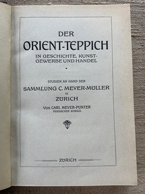 Meyer-Punter, Carl. : Der Orient-Teppich