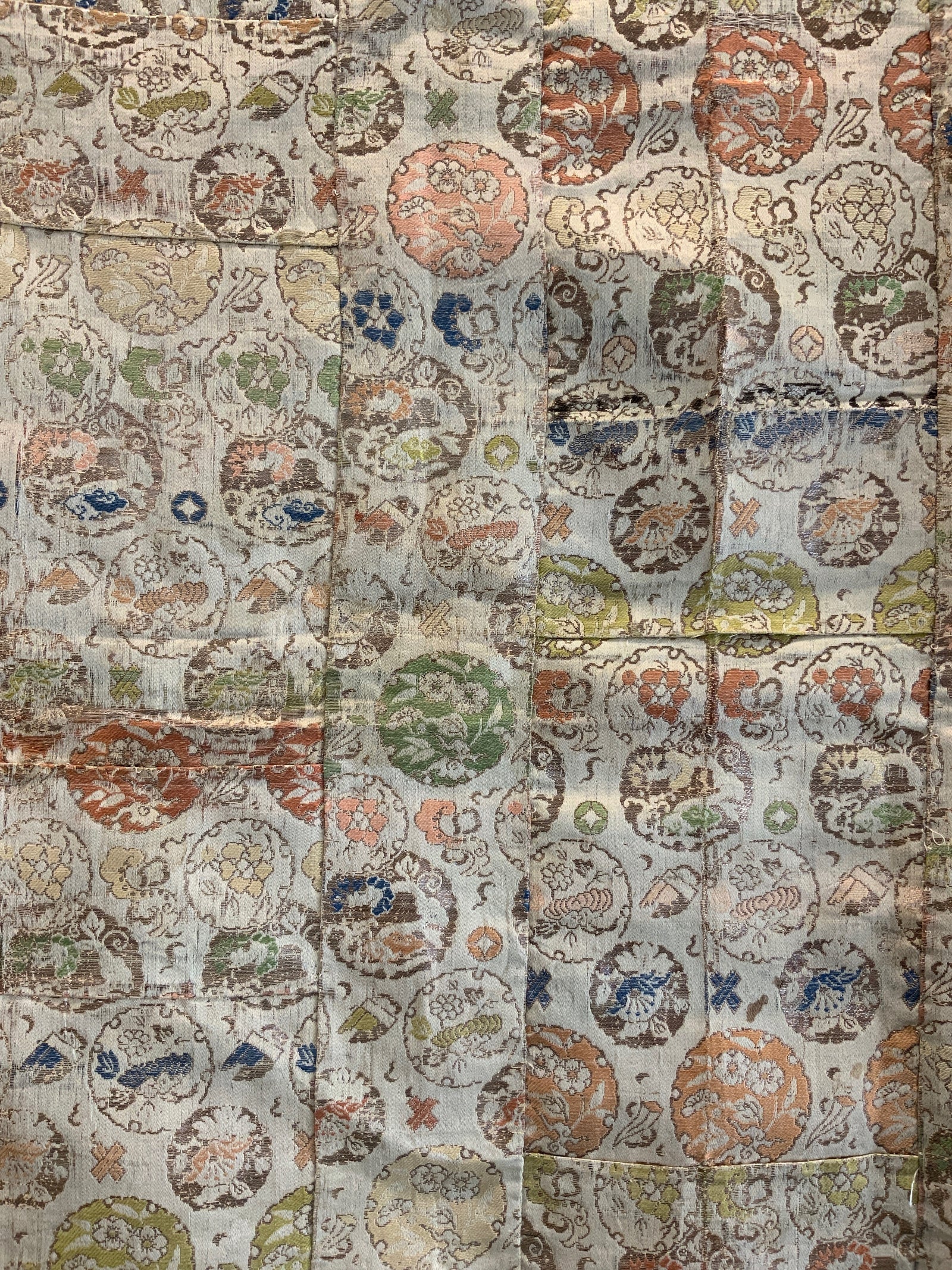 Japanese silk brocade kesa (176 x 107cm)