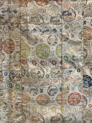 Japanese silk brocade kesa (176 x 107cm)