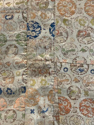 Japanese silk brocade kesa (176 x 107cm)