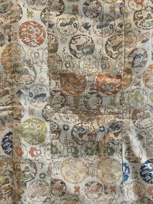 Japanese silk brocade kesa (176 x 107cm)