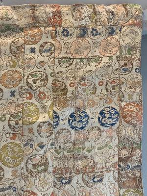 Japanese silk brocade kesa (176 x 107cm)