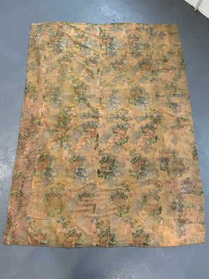 French antique silk & metal brocade (205 x 152cm)