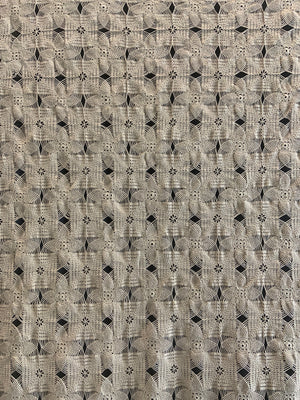 Italian vintage reticella mercerised lace bedcover (217 x 135cm)