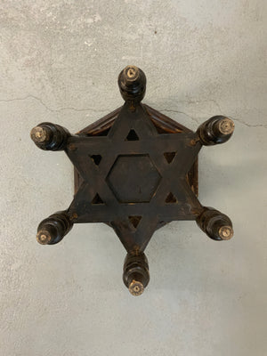 Andalusian Hispano-Moresque vintage marquetry table (49 x 36cm)