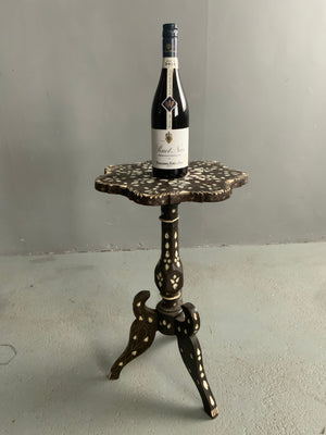 Ottoman period antique tripod side table (60 x 34cm)