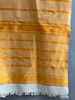 Indian? Bright Yellow Silk/Cotton (210 x 110cm)