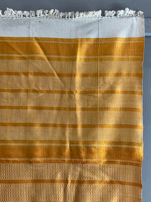 Indian? Bright Yellow Silk/Cotton (210 x 110cm)