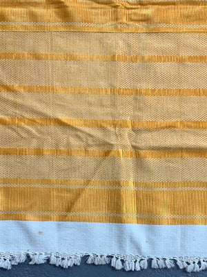 Indian? Bright Yellow Silk/Cotton (210 x 110cm)