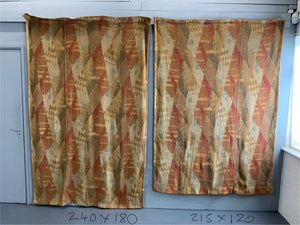 Fench Art Deco wool curtains (215/180 drop x 120cm)
